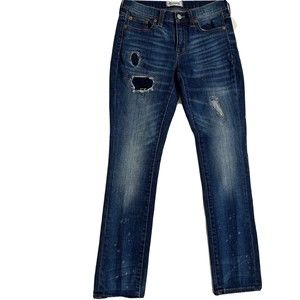 Madewell Jeans Womens Size 24 Slim Boy Jean Rip And Repair Distressed Jeans